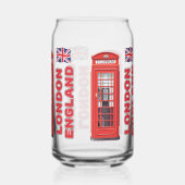 名前をカスタムするロンドンイングランド ガラス缶 (裏面)