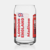 名前をカスタムするロンドンイングランド ガラス缶 (右)