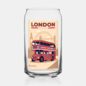 名前をカスタムするロンドン ガラス缶 (裏面)