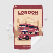 名前をカスタムするロンドン ゴルフタオル (インサイチュ)