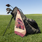 名前をカスタムするロンドン ゴルフタオル (グリーン)