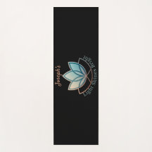 名前をカスタムするロータスヨガマット – [名前]明るい輝き