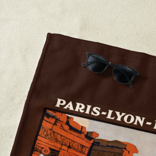 名前をカスタムするローマイタリアヴィンテージトラベル ビーチタオル (インサイチュ)