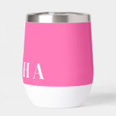 名前をカスタムするワインタンブラー (背面)