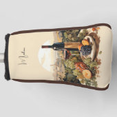 名前をカスタムするワインラバー ゴルフヘッドカバー (正面)