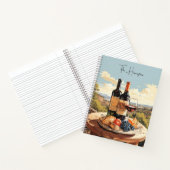 名前をカスタムするワインラバー ノートブック (内部)