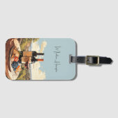 名前をカスタムするワインラバー ラゲッジタグ (正面横)