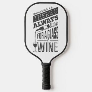 名前をカスタムするワイン引用文 ピックルボールラケット