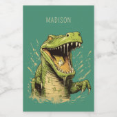 名前をカスタムするワニ フードラベル (シングルラベル)