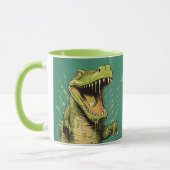 名前をカスタムするワニ マグカップ (左)