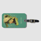 名前をカスタムするワニ ラゲッジタグ (正面横)