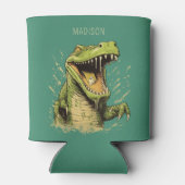 名前をカスタムするワニ 缶クーラー (裏面)