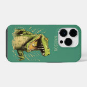 名前をカスタムするワニ iPhoneケース (裏面横)