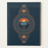 名前をカスタムするヴィンテージウィルダネス装飾曼荼羅 プランナー手帳 (裏面)