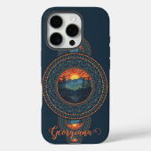 名前をカスタムするヴィンテージウィルダネス装飾曼荼羅 Case-Mate iPhoneケース (裏面)