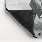 名前をカスタムするヴィンテージドラマーボードラムアートミュージシャン マウスパッド (コーナー)