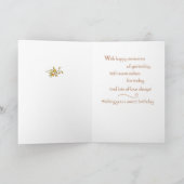 名前をカスタムするヴィンテージ誕生日ガールズインアップルツリー カード (内部)