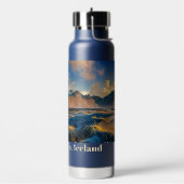 名前をカスタムするヴェストラホルン山脈、アイスランド ウォーターボトル (左面)