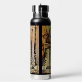 名前をカスタムするヴェネツィア（ヴェニス）ヴィンテージトラベル ウォーターボトル (左面)