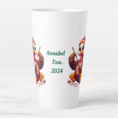 名前をカスタムする七面鳥 カフェラテマグ (正面)