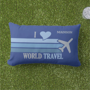 名前をカスタムする世界旅行 アウトドアクッション
