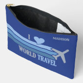 名前をカスタムする世界旅行 アクセサリーポーチ (見開き)