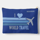 名前をカスタムする世界旅行 アクセサリーポーチ (裏面)