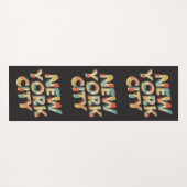 名前をカスタムする両面ニューヨークシティ ヨガマット (裏面(横))