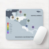 名前をカスタムする中央アメリカの地図 マウスパッド (マウス)