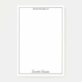 名前をカスタムする事務用の机から ポストイット