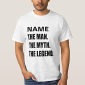 名前をカスタムする人神話伝説のおもしろいなshir tシャツ (正面)