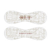 名前をカスタムする付きイニシャルパーソナライズされたモノグラム 野球ボール (パネル)