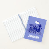 名前をカスタムする付きスチームトレイングラフィック ノートブック (内部)