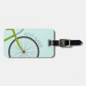名前をカスタムする付きヒップスター自転車ホイール ラゲッジタグ (正面横)