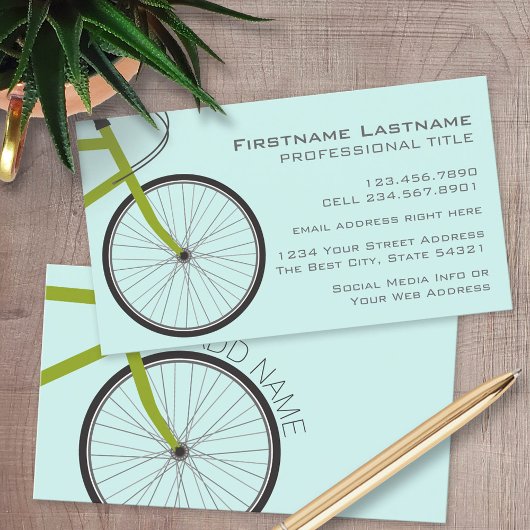名前をカスタムする付きヒップスター自転車ホイール 名刺