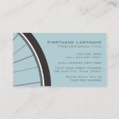 名前をカスタムする付きヒップスター自転車ホイール 名刺 (裏面)