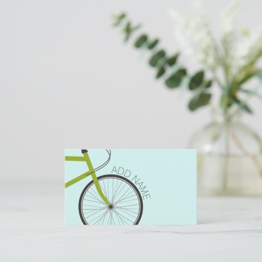 名前をカスタムする付きヒップスター自転車ホイール 名刺 (スタンド正面)