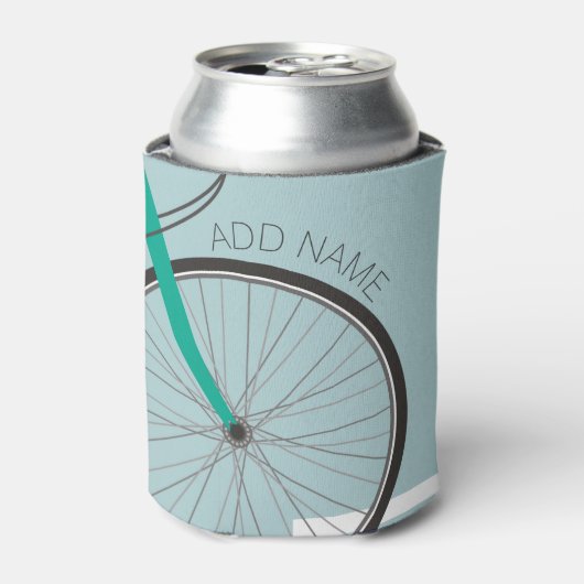 名前をカスタムする付きヒップスター自転車ホイール 缶クーラー (缶正面)