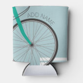 名前をカスタムする付きヒップスター自転車ホイール 缶クーラー (正面)