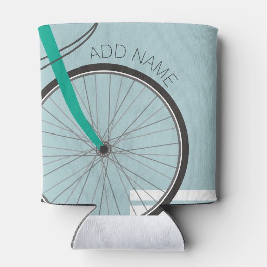 名前をカスタムする付きヒップスター自転車ホイール 缶クーラー (裏面)