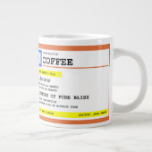 名前をカスタムする付き処方箋コーヒージャンボマグ ジャンボコーヒーマグカップ (右)