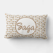 名前をカスタムする付き屋外犬デザイン装飾用クッション アウトドアクッション (正面)