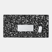 名前をカスタムする付き構成ノートパソコンデスクマット デスクマット (キーボード&マウス)