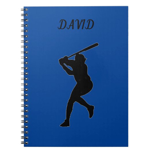 名前をカスタムする付き野球手帳。 ノートブック (正面)