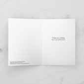 名前をカスタムする任意の年齢の誕生日星雲 カード (内部)