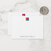 名前をカスタムする会社のロゴをここにアップロード ノートカード (正面/裏面インサイチュ)