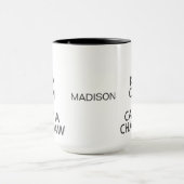名前をカスタムする保Calm & aチャ運インソーマグ マグカップ (中央)