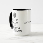 名前をカスタムする保Calm & aチャ運インソーマグ マグカップ (正面左)
