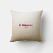 名前をカスタムする修道院60周年宗教 クッション (裏面)