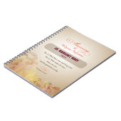 名前をカスタムする修道院60周年宗教 ノートブック (左側)